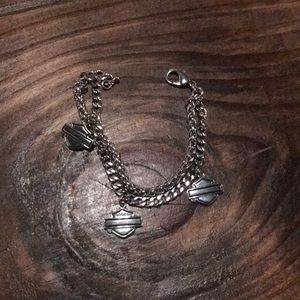 Double chain Harley Davidson bracelet